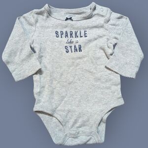 Carter's Soft Gray Baby Onesie
